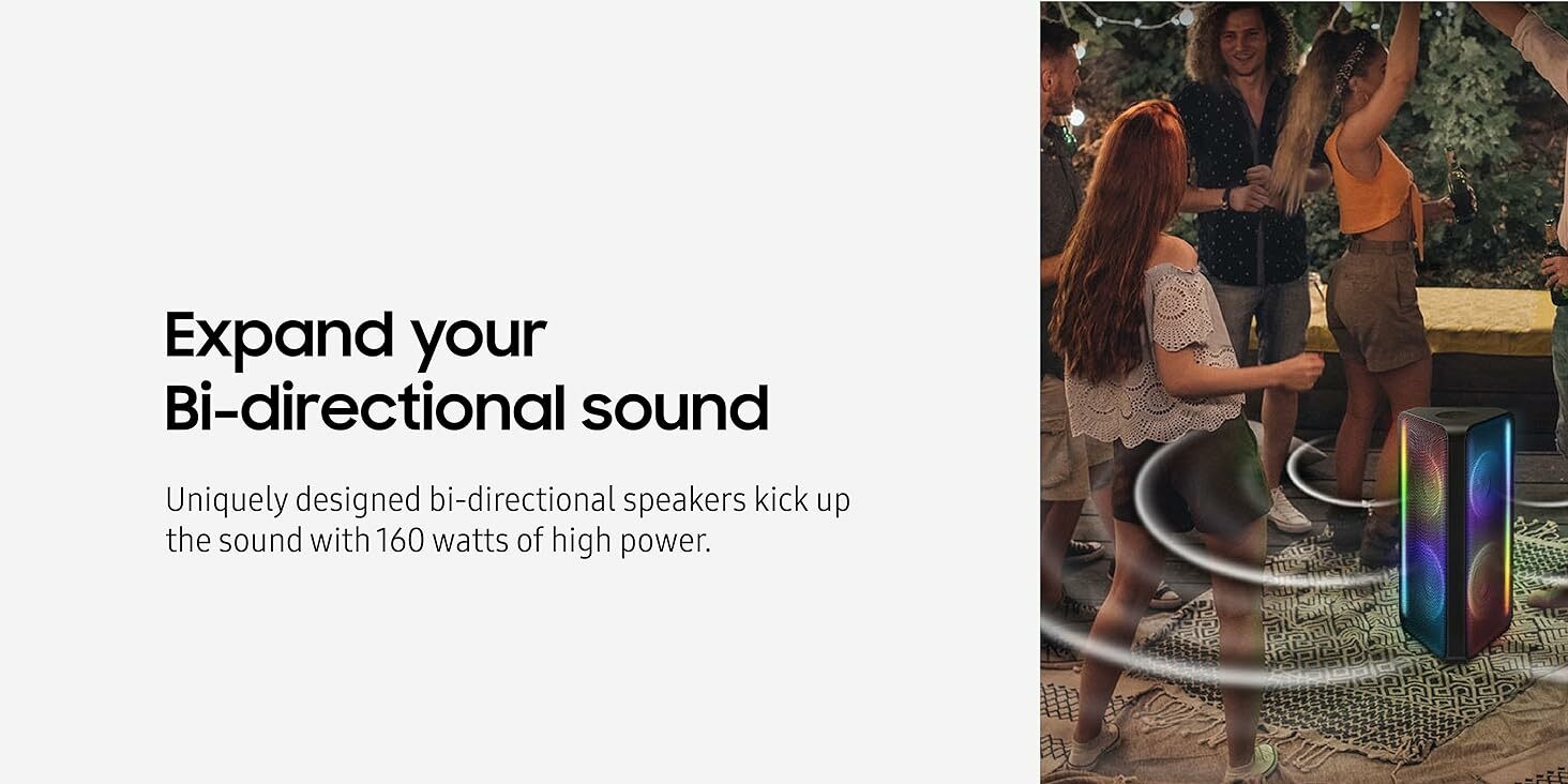 Bi-directional Sound (160 watts)