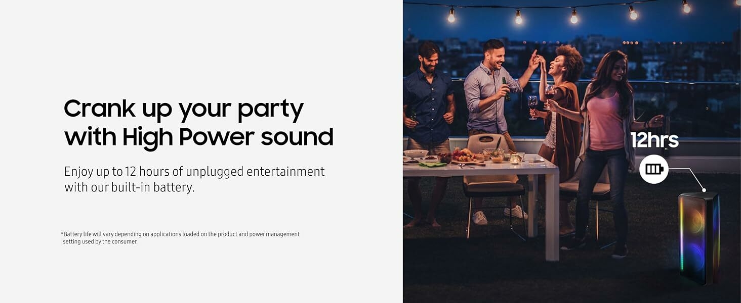 Built-In Battery (up to 12 hours)