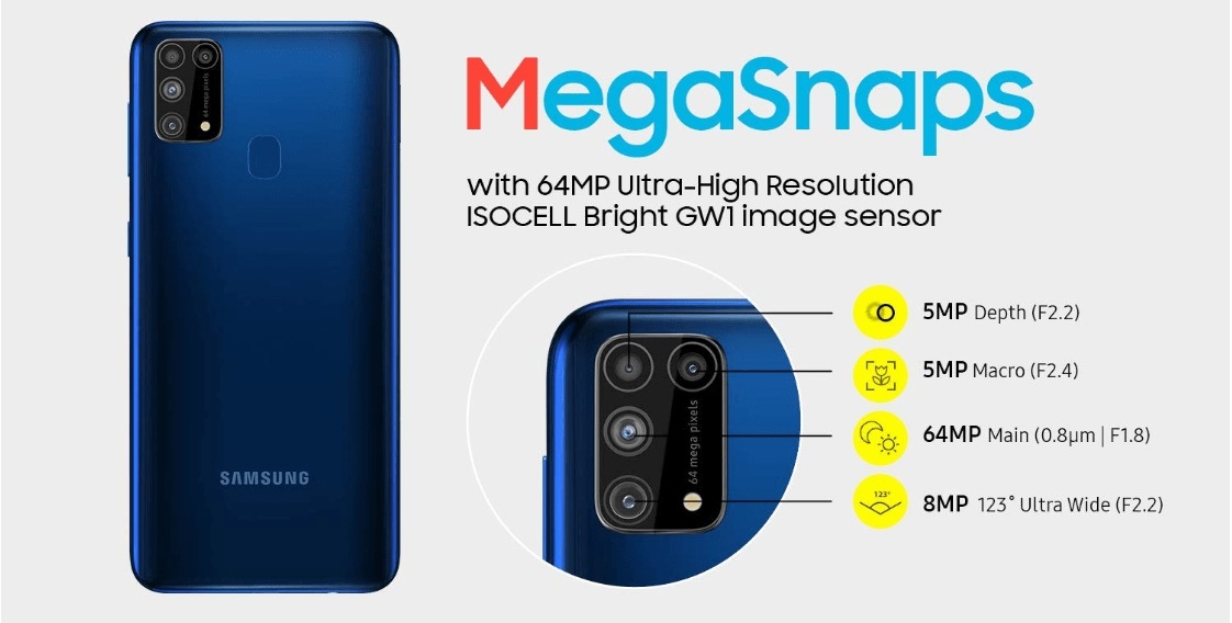 samsung galaxy m31 camera megapixel