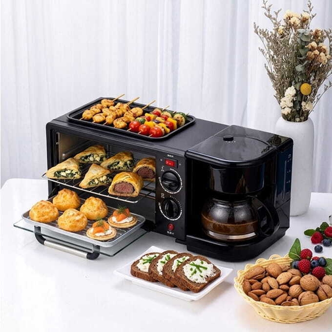 Silver Crest 3-in-1 Multi-Functional Breakfast Maker – Oven, Grill & Coffee Maker