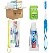 SmileGoods Adult Dental Care Kit with Toothbrush, Toothpaste, and Floss, Pack of 72