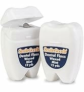 SmileGoods Molar Shaped Mint Waxed Dental Floss, 12 Yards, Bulk Floss for Giveaways,144 per Pack