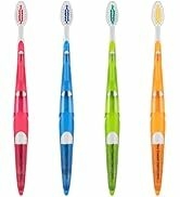 Personalized SmileGoods A334 Toothbrush, 33 Tuft, Soft Bristle, 144 Individually Packaged Premium...
