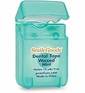 SmileGoods Waxed Dental Tape, 12 yds, Mint Flavored, Bulk Pack of 72