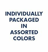 Individually packaged in assorted colors