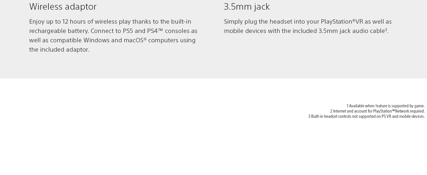 Pulse 3D Wireless Headset, PlayStation 5, PS5