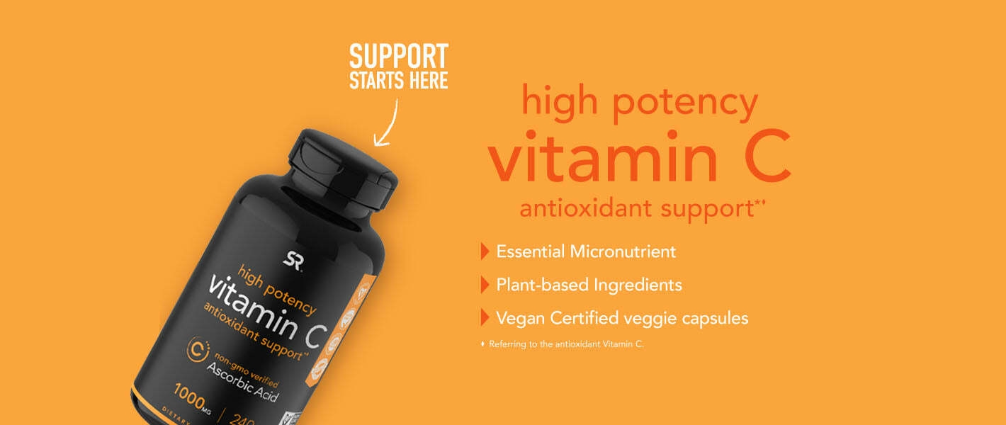 Sports Research High Potency Vitamin C infographic.