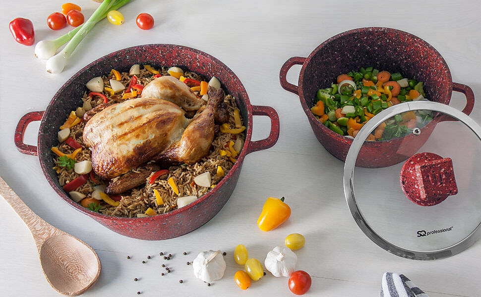 casserole red, casserole grey, casserole blue, casserole brown, stockpot red set,stockpot purple set