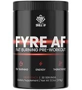 Swole AF | FYRE AF | Fat Burning Pre-Workout | Energy Booster Faster Metabolism | Dietary Supplem...