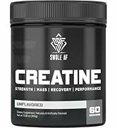 Swole AF | CREATINE Mono | Pre & Post Workout for Muscle Gain Endurance & Recovery | Dietary Supp...