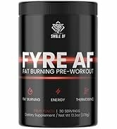 Swole AF | FYRE AF | Fat Burning Pre-Workout | Energy Booster Faster Metabolism | Dietary Supplem...