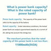 portable power bank 20000mah real capacity with pd20w fast charging usb type c connector universal charger usb charging mode rechargeable lithium polymer battery intelligent digital display details 7