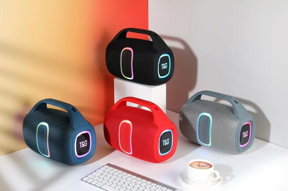 New Design TG674 Custom BT Speaker With Fm Radio Wireless Speakers Strong Bass Portable Party Stereo Outdoor Subwoofer