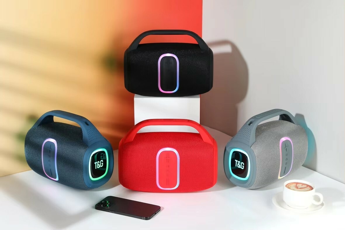 New Design TG674 Custom BT Speaker With Fm Radio Wireless Speakers Strong Bass Portable Party Stereo Outdoor Subwoofer