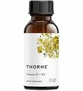 THORNE Vitamin D + K2 Liquid with a metered Dispenser - Vitamins D3 and K2 to Support Healthy Bon...