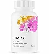Thorne Basic Prenatal - Well-Researched Folate Multi for Pregnant and Nursing Women includes 18 V...