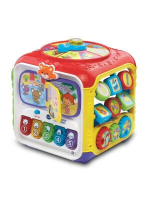 vtech; vtech baby; 9-36 months; Sort and Discover Activity Cube; 5 sides