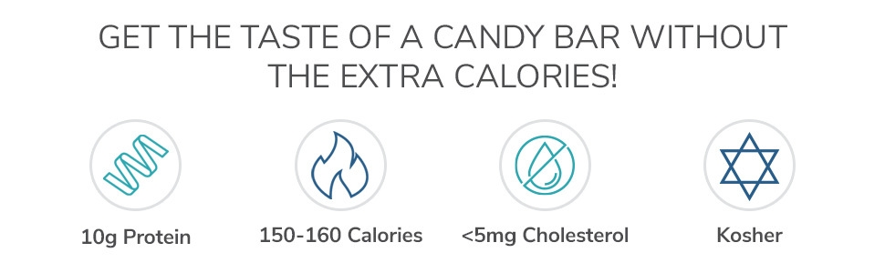 taste candy bar calorie 10g protein low calorie low cholesterol kosher 150 calories cholesterol free