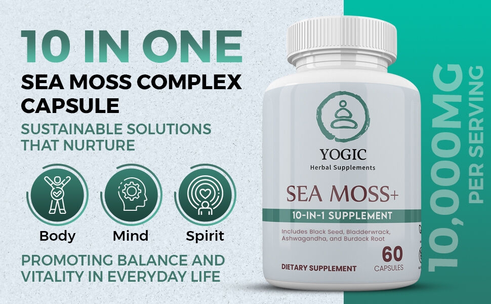 Support the body, mind, and spirit with our Sea Moss complex.