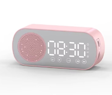 2025 New Z7 Wireless Speaker BT Alarm Clock Usb Large Display Led Mirror Digital Clock Fm Mini Speaker for Living Room Office