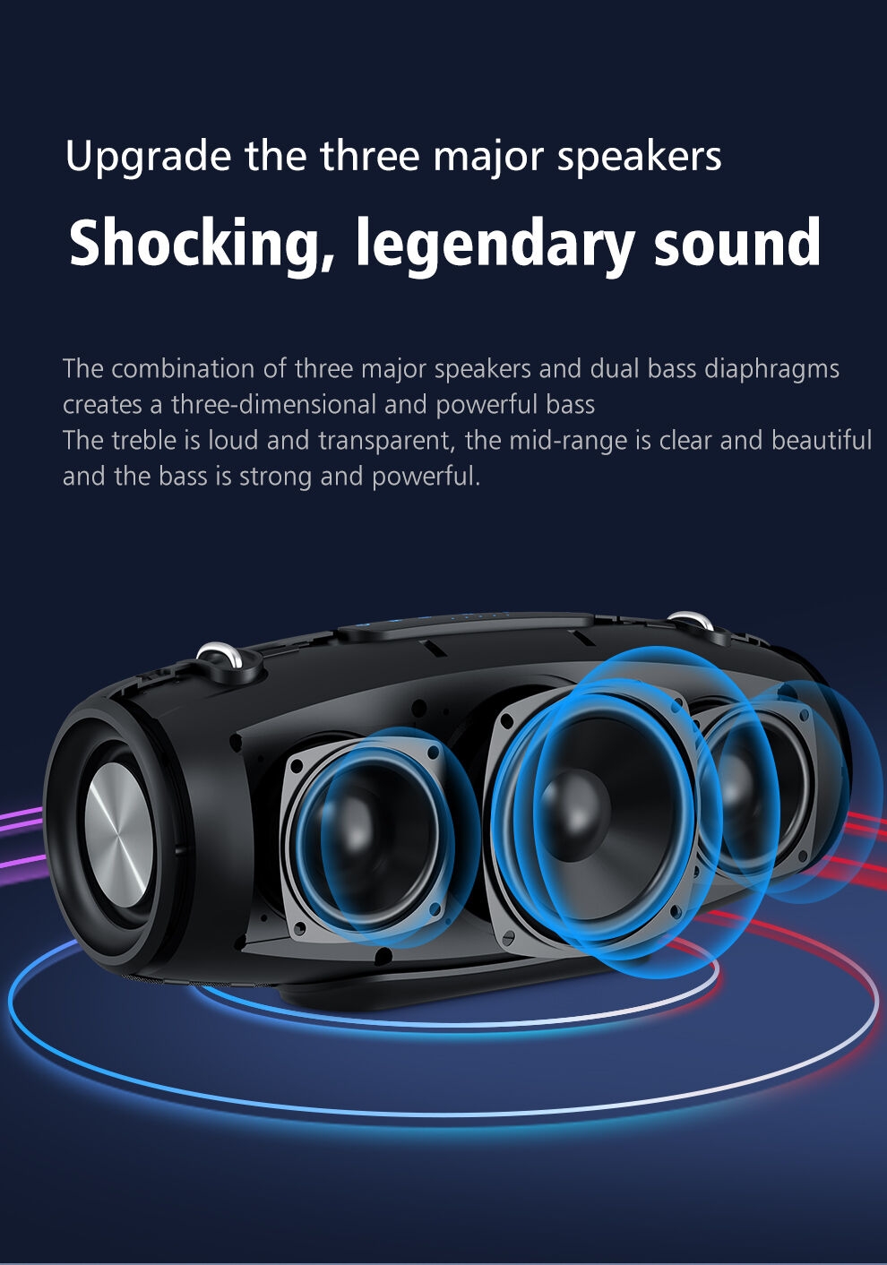 Zealot S67 OEM Stereo Bluetooth Speaker Audio Custom Speakers Bluetooth Wireless Outdoor Speaker for Pc Party Battery Plastic 2