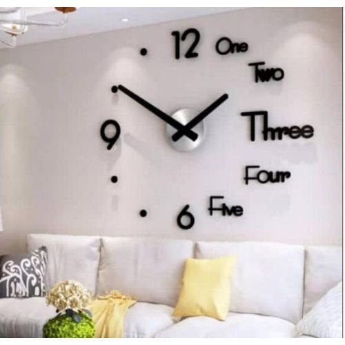 3D Wall Clock 120cm (4ft by 4ft) 47inch Biggest size