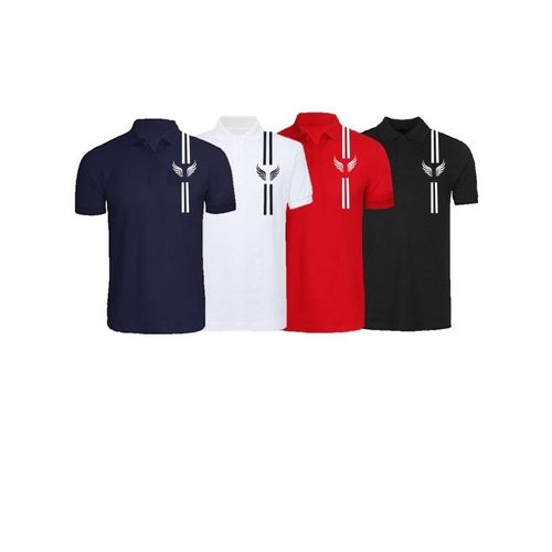 Men's Exclusive Insignia Design Quality Polos - 4 In 1