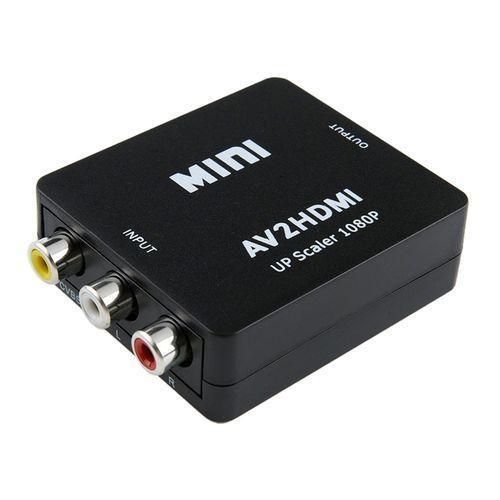 Mini AV CVBS/L+R Audio To HDMI Converter Adapter
