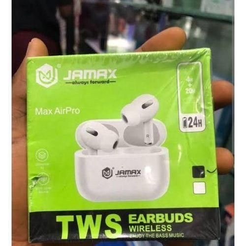 JM Pods Pro Powerful Bass Wireless Ear Buds (WHITE)