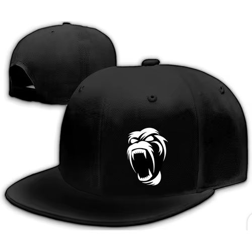 Lion King Design Baseball Cap: Black