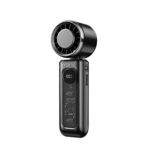 Rechargeable Foldable Handheld Turbo Fan with Built-in Ice-Cooling Chip