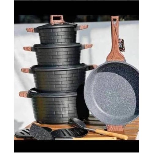 5 Sets Nonstick Cast Granite Pot