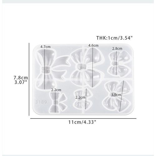 Big Butterfly & Bow Decoration Silicone Mold – Mini Candy, Resin, Chocolate & DIY Craft Mold