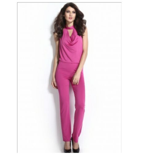 Mfed Cowl Neck Backless Jumpsuit