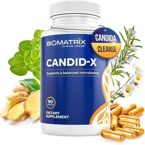 Candid-x Candida Support, Oregano, Sodium Caprylate 90 Capsules