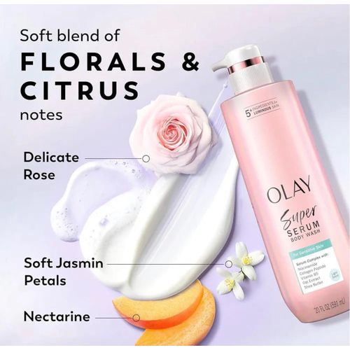 Ola-y Super Serum Body Wash for Sensitive Skin (591 mL / 20 FL OZ),