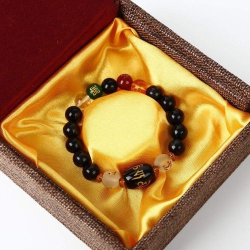Feng Shui Obsidian Five-element Wealth Porsperity Let-let With Box