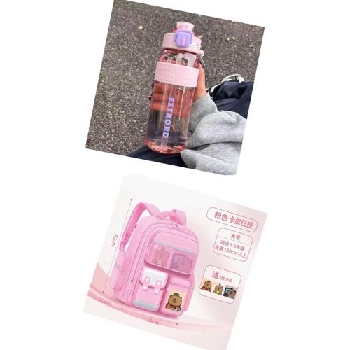Luxury super quality school bag+water bottle