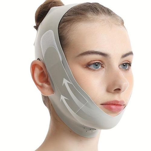 V-Line Face Shaper & Chin Lift Belt - Hypoallergenic, Reusable Facial Massage Strap For Slimmer, Firmer Skin - Anti-Snoring Beauty Tool