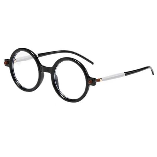 Solid Round Frame Unisex Presbyopic Reading Glasses With Anti Blue-Ray- +2.00