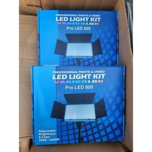Pro LED 800 Light Kit Professional Photo & Video (No Tripod Stand Inclusive)