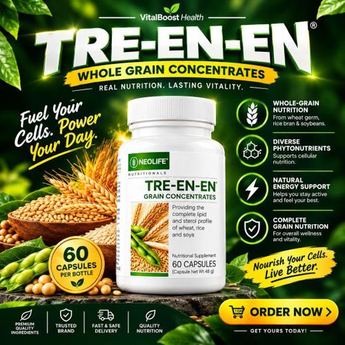 Tre-en-en Grain Concentrates – 120 Capsules Whole Grain Nutrition for Energy & Vitality