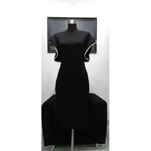 Women,s Elegant Dress - Black and white