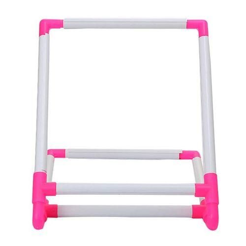 Rectangle Plastic Clip Embroidery Frame Hoop Stand Holder Cross Stitch