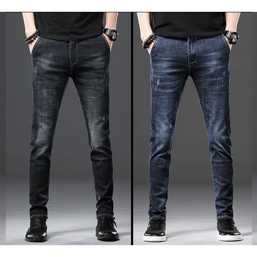 2 In 1 High Quality Smart STOCK Jeans For Men - Mixed Black Mixed Blue