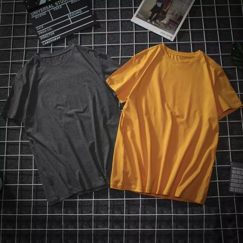 2 SET Unisex T Shirt Round Neck Plain Polo Tees