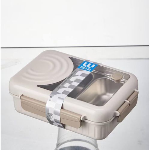 Insulated Lunch Box with Stainless Steel Food Container and Compartments