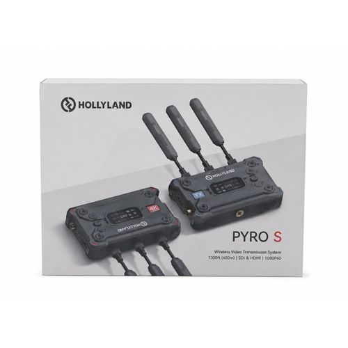 Hollyland Pyro S Wireless Video Transmission System SDI & HDMI 4K TX/RX Kit – Black