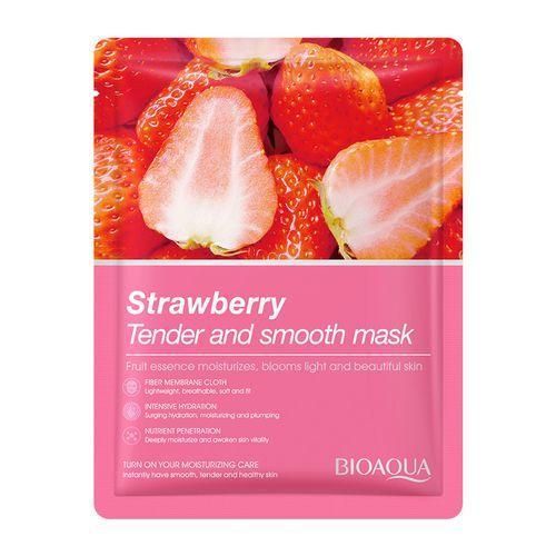 10 PIECES - STRAWBERRY Extract Essence Moisturizing Hydrating Brighten Facial Mask