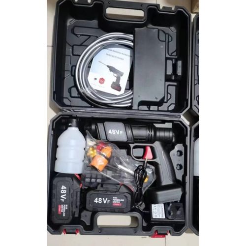 High Pressure Wireless Car Washer 48V 15000mAh 2 Batteries